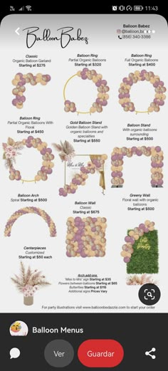 an iphone screen showing the instructions for how to make a flower arch