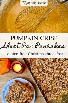 pumpkin crisp sheet pan pancakes with gluten - free christmas breakfast