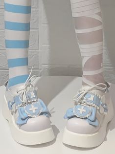 Shoes Kawaii, Water Lantern, Angel Blue, Perfect Skin Care Routine, Future Clothes, Kawaii Accessories, Pretty Shoes