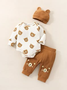 Multicolor  Collar   Animal,Dibujos animados  Embellished Estiramiento medio 0 3 Months Baby Clothes Boy, Newborn Baby Outfits Boy, Cute Baby Outfits For Boys, Baby Boy Newborn Outfits, Cute Baby Boy Outfits Newborn, Cute Baby Clothes Newborn, Cute Baby Clothes For Boys, Baby Outfits Boy, Baby Outfits For Boys