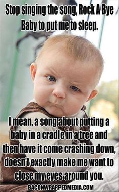 an image of a baby with caption that reads you mean to tell me spoons don't actually sound like airplanes?