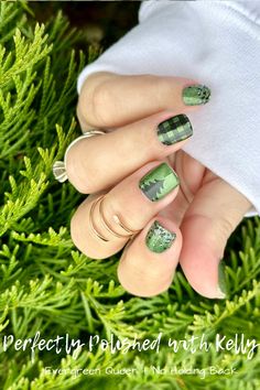 Evergreen Queen Color Street Combo, Evergreen Queen Color Street, Color Street Christmas Combos, Winter Designs, Mani Ideas