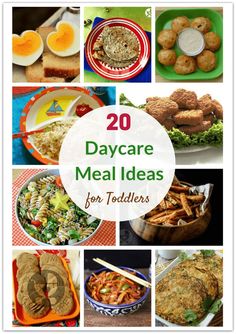 20 daycare meal ideas for toddlers