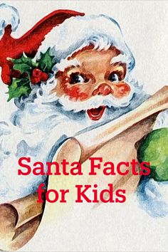 Hey Kids! Do you want to learn some cool facts about Santa? Santa Claus was born in 270 AD. That means he is over 1,000 years old. It’s the magic of Christmas that keeps him alive and well. Find out more about Santa and his reindeer with these Santa facts for kids. #santafactsforkids #santaclaus #Santaclausfacts #Santaforpreschool Side Picture, Santa List, Vintage Thanksgiving, Cool Gifts For Kids, Vintage Santa Claus, Santa Face, Christmas Canvas, Vintage Santa, Merry Christmas And Happy New Year