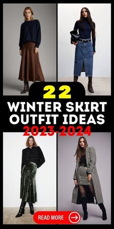 Skirt 2023 Trend Winter, Winter Skirts 2023, Long Skirt With Boots Outfit Winter, Long Skirts With Boots, Long Skirts And Boots, Long Skirt And Boots Outfit, Long Black Skirt Outfit Winter, Winter Skirt Outfit With Boots, Long Skirt And Boots