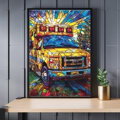 Introducing the captivating Stained Glass Ambulance Jigsaw Puzzle, a harmonious fusion of artistry and entertainment. Immerse yourself in the delight of assembling this enchanting masterpiece, available in three engaging sizes - 300, 500, and 1000 pieces - tailored to your expertise and preference. Crafted with meticulous precision, this puzzle is fashioned from premium wooden materials, promising both enduring quality and an immersive tactile experience. Each piece carries the essence of handcrafted excellence, inviting you to embark on a journey of creativity. Unveil the puzzle's secret with the discreet hint thoughtfully provided on the back, a gentle guide that ensures a rewarding completion. Revel in the satisfaction of each connection as the vibrant image comes to life under your ski L'art Du Vitrail, Stained Glass Art, Ambulance, Jigsaw Puzzle, Glass Collection, Jigsaw Puzzles, Halloween Shopping, Storytelling, Les Oeuvres