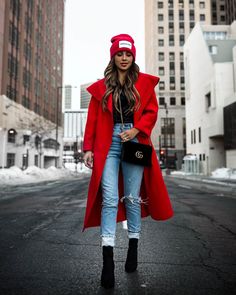 Valentines Day Outfits Work, Red Jacket Outfit, Mantel Outfit, Insta Bio, Coat Outfits