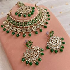 Antique gold necklace set with glass mirror stones and green glass beads.  Necklaces adjustable to fit. Includes lightweight  2.5 inch length Earrings and 2 inch elegant tikka with 3 inch hair chain attacked.  Ready to ship with gift box. Green Aesthetic Necklace, Festive Green Kundan Necklace With Mirror Work, Green Kundan Necklace With Mirror Work For Diwali, Diwali Green Kundan Necklace With Mirror Work, Adjustable Green Jewelry For Diwali, Green Jewelry With Mirror Work For Diwali, Green Adjustable Jewelry Sets For Wedding, Green Jewelry With Mirror Work For Festivals, Green Kundan Jeweled Necklace For Gifts