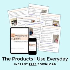 the products i use everyday instant free ebook