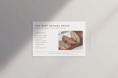 the best banana bread recipe book is on display