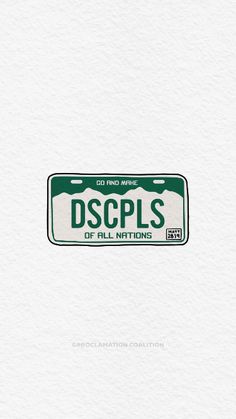 an old license plate with the words dspls on it's back side