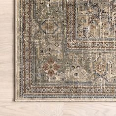 Slip Latex backing. Imported. nuLOOM 5 X 8 (ft) Beige Indoor Medallion Vintage Area Rug in White | OWMC07A-53078 Bedroom Rug Dark Wood Floor, Dark Bedroom Rug, Walmart Rugs Living Room, Rug With Dark Grey Couch, Kitchen Beige, Paisley Rug, Diamond Rugs, Area Rug For Living Room, Solid Color Rug