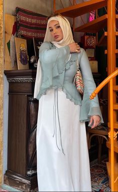 Hijabi Long Dress Casual, Florida Modest Outfits, Cute Hijabi Outfits Dresses, Hijabi Dress Aesthetic, Summer Outfits For Hijab Girl, Modest Summer Wear, Hijabi Looks, Modest Fits Aesthetic Hijabi, Hijabi Graduation Outfits Cap And Gown