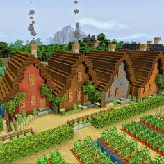 Small Minecraft Town Ideas, Minecraft Small Decor Ideas, Minecraft Small Village, Minecraft House Ideas Wood, Minecraft House Exterior, Spruce Minecraft House, Minecraft House Ideas Survival, Minecraft Neighborhood, Simple Minecraft House