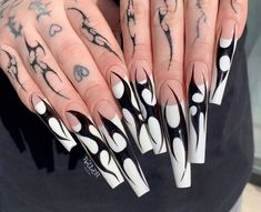 Tattoo Nails, Tattoo Number, Tattoo Goo, Needle Tattoo, Horror Nails, Tattoo Needle, Wow Nails, Gothic Nails