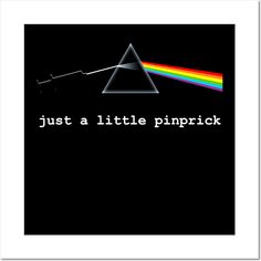 the dark side of the moon with text that reads, just a little pink floyd