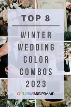 the top 8 winter wedding color combos for brides and grooms to choose from