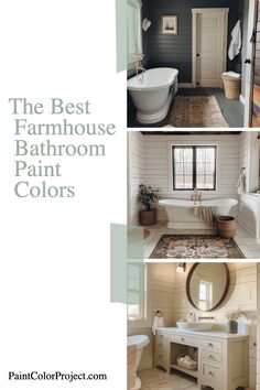 the best farmhouse bathroom paint colors