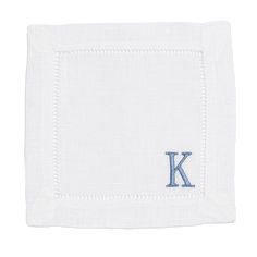 Embroidered Cocktail Napkins with Single Initial Monogram Wedding Crest Monogram, Embroidered Cocktail Napkins, Monogram Cocktail Napkins, Crest Monogram, Intimate Dinner, Linen Cocktail Napkins, Monogram Towels, Embroidered Initials, Napkin Design