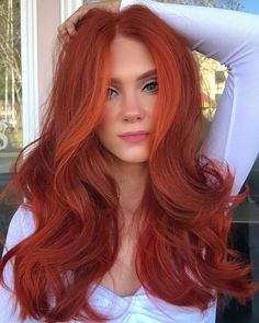 Orange Hair Ideas That Bring Out Sophistication Copper Red Hair Dye, Copper Orange Hair, Hair Color Copper, Copper Hair Dye, Copper Brown Hair Color, Copper Blonde Hair Color, Fantasy Make-up, Red Copper Hair Color, Hair Color Mahogany