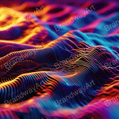 an abstract background with wavy lines and colors