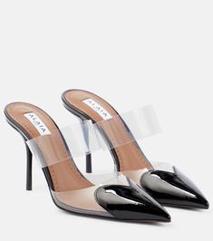 Find ALAÏA Alaïa Cœur Patent Leather And Pu Mules on Editorialist. Trim: leather. Sole: leather insole and sole. Comes with extra heel tips. Comes with a box. Lining: polyurethane. Designer color name: Noir. Upper: polyurethane, leather, polyvinyl chloride. Made in Italy. Toe shape: pointed toe. Comes with dust bags. Azzedine Alaia, Beauty Event, Leather Shops, Pump Shoes, Pumps Heels