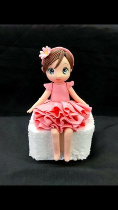 Antony Bidesh | How to make fondant girl figurine / fondant figurine making tutorial / fondant doll / fondant figurine / cake topper / fondant theme cake /... | Instagram Fondant Doll Tutorial, Fondant Figurine, Fondant Girl, Cake Instagram, Doll Cake Topper, Topper Fondant, Birthday Cake Pictures