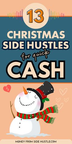 Christmas side hustles Christmas Business Ideas, Money For Christmas, Easy Side Hustles, Side Hustle Money, Christmas Side, Christmas Sides, Hustle Money, Ways To Make Extra Money, Airbnb Promotion