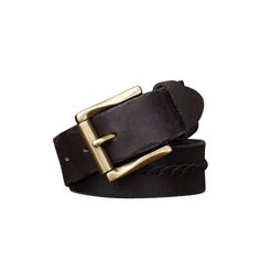 Enhance your style with the Raj leather belt for men. The braided central strap and roller buckle add a subtle elegance to your outfit. With a width of 3.8 cm, it provides a perfectly tailored look. Trust yourself and let this belt elevate your outfits. Formal Leather Rope Belt, Classic Leather Rope Belt, Classic Adjustable Rope Belt, Masculine Leather Business Belts, Brown Leather Rope Belt, Luxury Rugged Leather Belt, Adjustable Hand-tooled Brown Belt, Southwestern Hand-tooled Brown Belt Buckles, Belt For Men