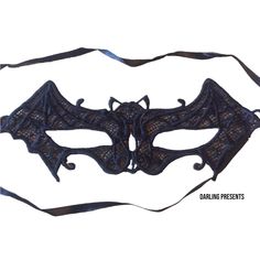 Lace Bat Mask Forms A Bat New With Tags Imported Lace Color Black Tags: Party, Event, Celebration, Holidays, Cosplay, Costume, Festive, Special, Occasion Thank You For Shopping My Boutique Black Masquerade Mask For Halloween Evening, Black Eye Mask For Halloween, Black Halloween Party Costume Accessories, Black Gothic Costume Accessories, Black Mask For Costume Party, Black Mask Costume Accessories For Costume Party, Black Party Mask Costume Accessory, Fitted Black Masquerade Mask For Halloween, Fitted Masquerade Mask For Halloween Costume Party