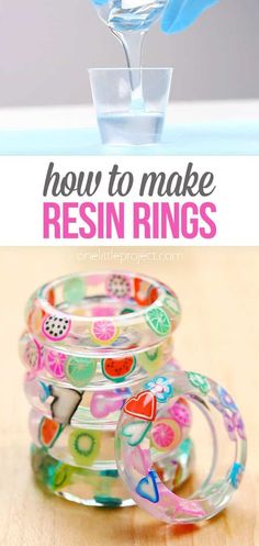 an image of how to make resin rings