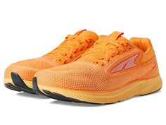 Altra Escalante 3 - Women's Running Shoes : Orange : , Touch a new mile wearing comfortable Altra Escalante 3 footwear. Textile and synthetic upper. Textile lining and insole. Lace-up closure. Pull-on style. Round-toe silhouette. Mesh print design. Padded tongue and collar for comfort. Removable insole. Synthetic outsole. Imported. Measurements: Weight: 8 oz Product measurements were taken using size 9, width B - Medium. Please note that measurements may vary by size. Shoes Orange, Women's Running Shoes, Road Running, Pharmacy Gifts, Hoka Running Shoes, Womens Running Shoes, Product Reviews, Running Shoes, Athletic Shoes