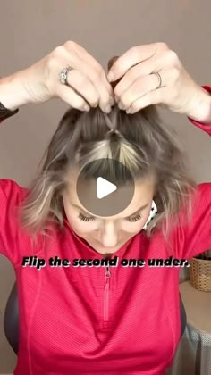 Easy To Do Short Hairstyles, Tutorial Updo Short Hair, Simple Hairstyles Shoulder Length, Braided Hair Styles For Short Hair, Hairstyle For Heavy Hair, Quick Hairdos For Medium Hair, How To Style Shoulder Length Hair Simple, Braiding Fine Hair, Short Hair Ponytail How To Tutorials