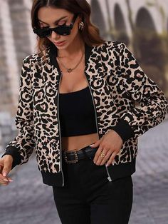 Style Désinvolte Chic, Fashion Diary, 2022 Style, Style Casual Chic, Women Outerwear, Trendy Jackets, Long Sleeve Outerwear, Bomber Jackets, Print Skirt