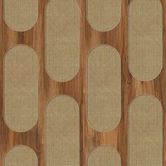 a wooden floor with several circles on it