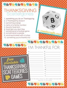 a printable thanksgiving card with the words, i'm thanksgiving scatters for