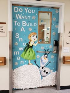 Frozen Theme For School Door Nutcracker Christmas Door Decorating Contest, Disney Holiday Classroom Door, Winter Wonderland Door Decorations For School Decorating Ideas, Christmas Classroom Door With Window, Decorated Doors For School, Christmas Decor Ideas School Door, Christmas Toddler Door Ideas, Toddler Christmas Door Ideas, Medical Door Decorating Contest