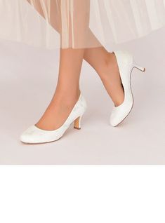 JJ's House Women's High Heel Wedding Wedding Heels Bridesmaid Shoes Elegant Simple Lace Satin Slip On Solid Color Round Toe Wedding Shoes. #JJ's House #Women's #HighHeel #Wedding #WeddingHeels #BridesmaidShoes #Elegant #Simple #Lace #Satin #SlipOn #SolidColor #RoundToe #WeddingShoes Wedding Heels Bridesmaid, Simple Wedding Shoes, Elegant Wedding Shoes, Lace High Heels, Wedding Pumps, Wedding Shoes Lace, White Wedding Shoes, Kitten Heel Shoes, Chunky Heel Pumps