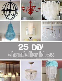 25 diy chandelier ideas that are easy to make with only one light