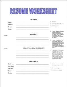 resume template for students with no work experience