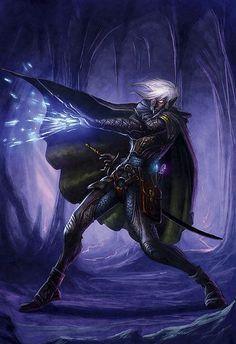 Frank Drow Warlock, Drow Wizard, Drow Art, Eldritch Knight, Plate Armor, Dark Elves, Fantasy Wizard, Forgotten Realms