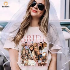 💕 Get the party started with our retro Bachelorette Party Shirt designed for the future bride! This custom bootleg rap tee features a vintage-inspired design complete with a personalized face photo, making it a fun and unique choice for a bachelorette surprise. Perfect for creating unforgettable memories with the bridal squad, this shirt also makes a great personalized gift for the bride-to-be. Celebrate in style with this one-of-a-kind tee, perfect for the ultimate bachelorette bash! ✨ ABOUT C Vintage Bachelorette, Retro Bachelorette Party, Bachelorette Party Tshirts, Retro Bachelorette, Flying Pigs, Squad Photos, Bridal Squad, Bachelorette Party Shirt, Bride Squad