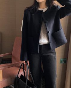 Fall Fashion Coats, Korean Outfit Street Styles, Korean Casual Outfits, Casual Day Outfits, Classy Work Outfits, Simply Chic, Modest Fashion Outfits, 가을 패션, Fashion Story