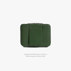 an image of a green case on a white background