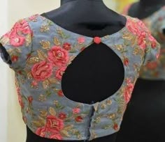 Floral Blouse Designs, Boat Neck Design, Cotton Saree Blouse Designs, Cotton Saree Blouse, Latest Blouse Designs Pattern, Sari Design