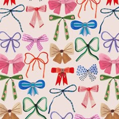 an image of many different bows on a white background