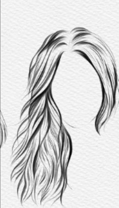 Fashion Drawing Tutorial, Front Hair Styles, Hair Tattoos, Long Hair Women, Long Curly, Long Curly Hair, Character Design Animation, Fashion Drawing