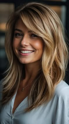 2024 Haircuts for Moms: Transform Your Look with These 15 Cute Ideas! 50 Hilary Duff Long Hair, Long Hair With Loose Curls, Classic Womens Haircuts, Long Hair 45 Year Old Women, Hair Ideas Long Haircuts, Medium Hair For Thinning Hair, Sophisticated Long Hairstyles, 35 Yr Old Woman Hair, Medium Hair Styles Blonde