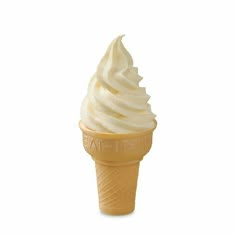 an ice cream cone on a white background