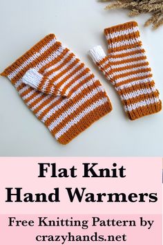 Flat Knit Hand Warmers Pattern for Women Hand Warmer Knitting Pattern Free, Knitting Mittens For Beginners, Flat Knit Gloves Free Pattern, Knit Hand Warmers Pattern, Knit Wrist Warmers Pattern Free, Handwarmers Knitting Pattern, Knit Hand Warmers Pattern Free, Wrist Warmers Knitting Pattern Free, Fingerless Mittens Pattern Free